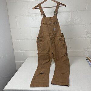 Carhartt Overalls Rugged Flex, Women's Size Small 4 / 6 Short (34 x 28), Brown